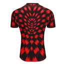 Camisa Flamengo pré-jogo 25/26 Torcedor Adidas Feminina - Preto e Vermelho