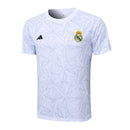 Real Madrid Training Set Shirt + Shorts 24/25 - Men's Adidas - White and Black