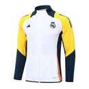 Conjunto Real Madrid Treino 24/25 - Masculino Adidas -  branco (ombros amarelos)