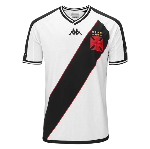 Camisa Vasco da Gama Il 24/25 Kappa Torcedor Masculina - Branca com faixa Preta