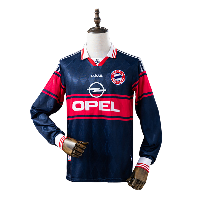 Camisa Do Bayern de munique l Retrô 97/98 Manga Longa - Torcedor Masculina