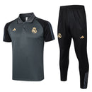 Conjunto Real Madrid Treino 23/24 - Masculino adidas - Cinza e preto