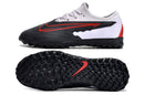 Chuteira de Campo Nike React Phantom GX Pro TF - Branco/Preto/Laranja