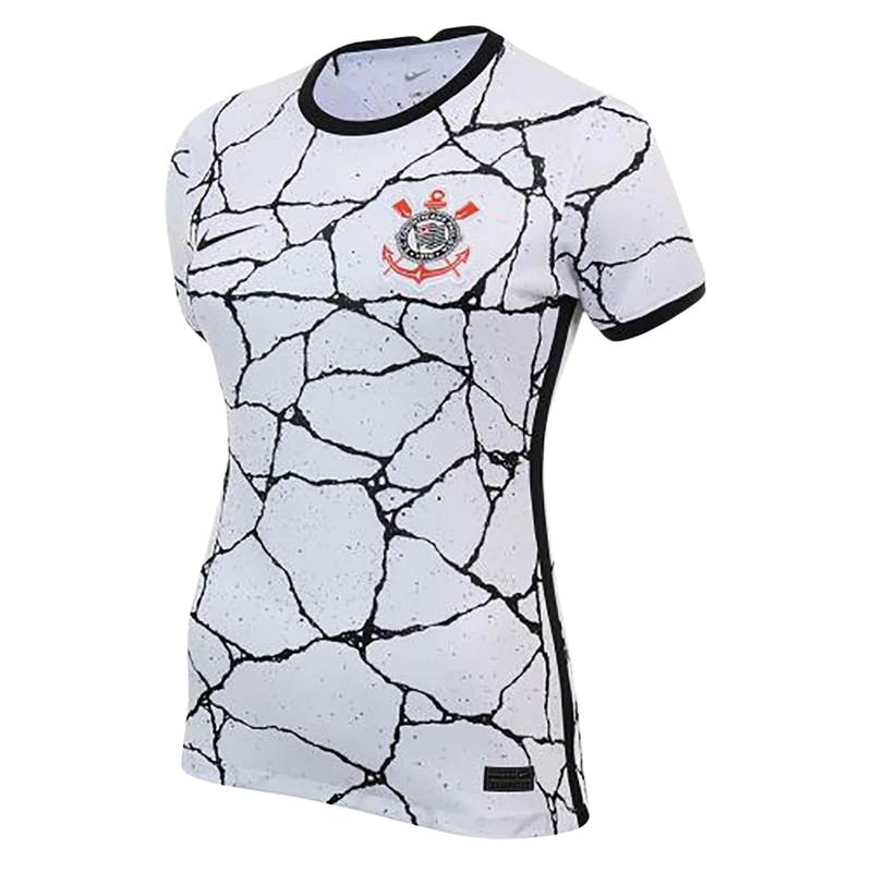 Camisa Corinthians I 21/22 - Torcedor Nike Feminina - Branca