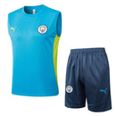 Conjunto Manchester City Treino Camisa Regata + short 24/25 - Masculino Puma - Azul