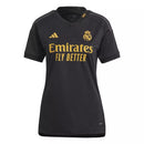 Camisa Real Madrid III 23/24 - Feminina Adidas - Preta com detalhes em cinza