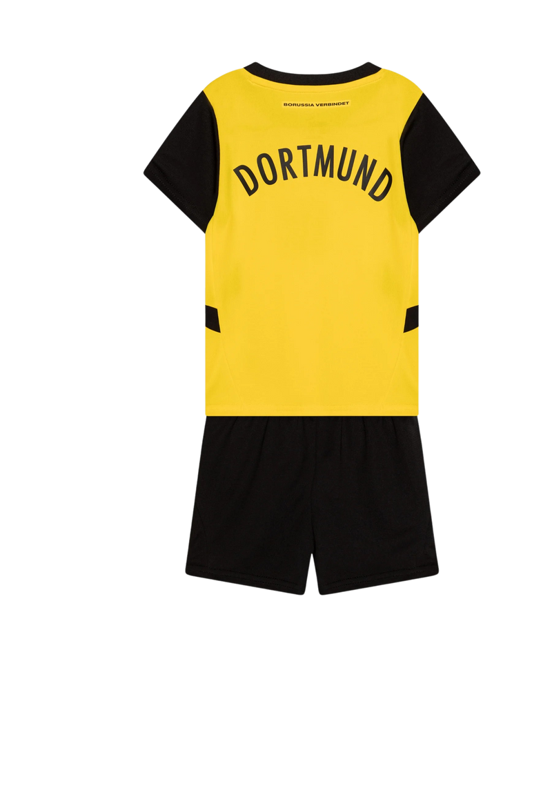 Kit Infantil Borussia Dortmund I 24/25 - Puma - Amarelo e preto