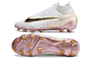 Chuteira de Campo NIKE PHANTOM GX ELITE DF Link FG -  Branco/Rosa/dourado