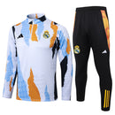 Conjunto Real Madrid Treino 24/25 - Masculino Adidas -  azul, branca e amarela