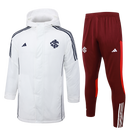 Casaco de algodão Internacional + calça 24/25 Adidas - Branco - Preto - Azul