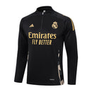 Conjunto Real Madrid Treino 24/25 - Masculino Adidas - Preto com dourado