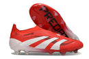 Chuteira de Campo Adidas Predator Elite LL sem cadarço FG - Vermelho