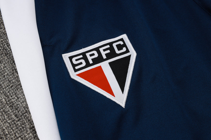 Conjunto São Paulo 24/25 - Masculino New Balance - Branco e azul