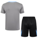 Conjunto Manchester City Treino Camisa manga curta + short 24/25 - Masculino Puma - Cinza e preto