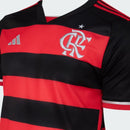Camisa Flamengo I 24/25 - Torcedor Adidas Masculina - Preta e vermelha