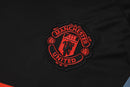 Conjunto Manchester United Treino Camisa manga curta + short 24/25 - Masculino Adidas - Preto