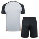 Conjunto Benfica Treino Camisa + short 24/25 - Masculino Adidas - Cinza Preto Laranja e Vermelho