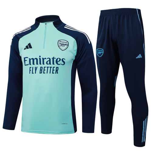 Conjunto Arsenal Treino 24/25 - Masculino Adidas - Azul agua / azul escuro