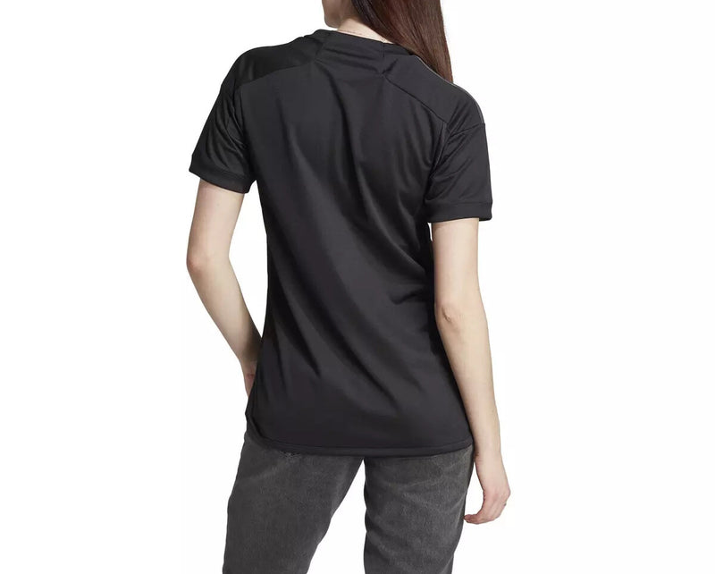 Camisa Real Madrid III 23/24 - Feminina Adidas - Preta com detalhes em cinza