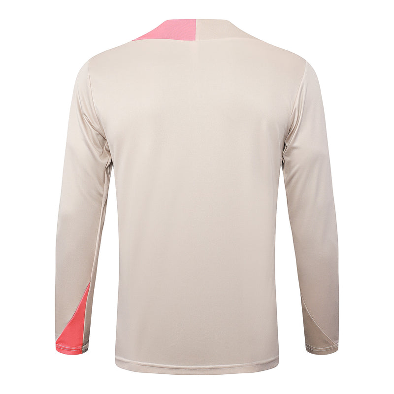 Conjunto Barcelona Treino 24/25 - Masculino Nike - Bege
