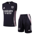 Conjunto Arsenal Treino Camisa Regata + short 24/25 - Masculino Adidas - cinza escuro