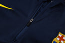 Conjunto Barcelona Treino 24/25 - Masculino Nike - Azul (Ombros Roxos)
