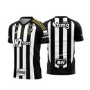 Camisa Atlético Mineiro I 25/26 - Torcedor Adidas Masculina - Preta com listras brancas com detalhes em amarelo