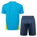 Conjunto Manchester City Treino Camisa manga curta + short 24/25 - Masculino Puma - Azul Agua