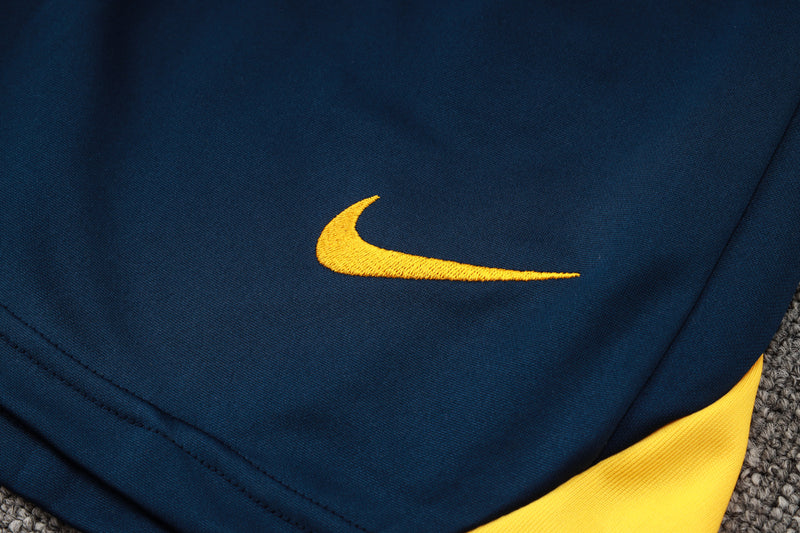 Conjunto Barcelona Treino Camisa manga curta + short 24/25 - Masculino Nike - amarelo