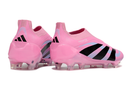 Chuteira de Campo Adidas Predator Elite LL sem cadarço FG - Rosa