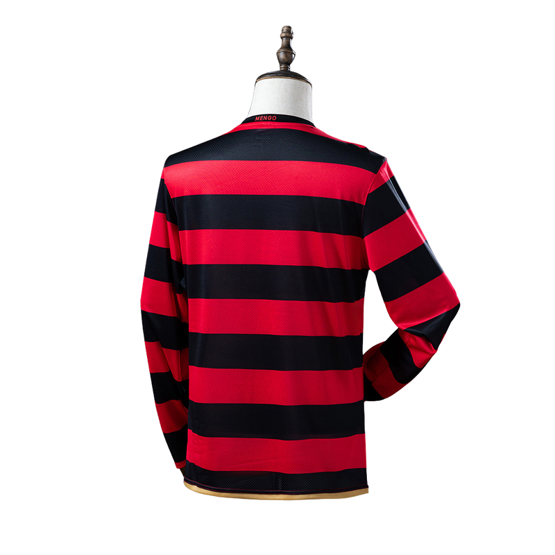 Camisa Flamengo Manga longa Retrô 2009 Nike - Vermelha e Preta