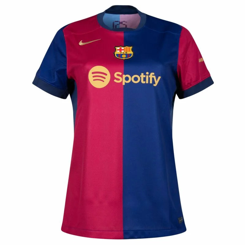 Camisa Barcelona I 24/25 - Torcedor Nike Feminina - Azul e vermelha