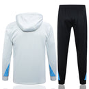 Conjunto Paris Saint-Germain Treino 24/25 - Masculino Nike - Cinza Claro