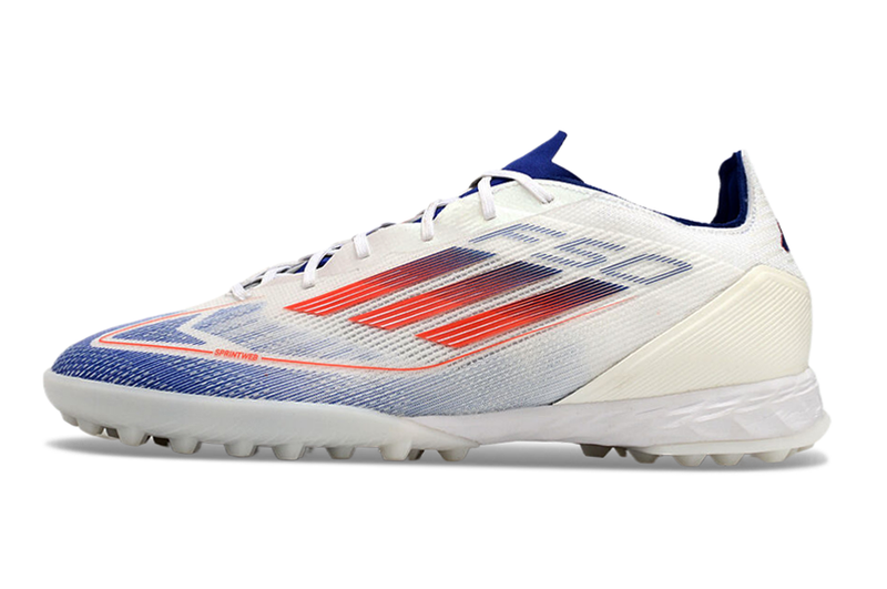 Chuteiras de futebol adidas F50 Pro TF - Branco/azul
