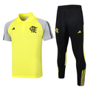 Conjunto Flamengo Treino 24/25 - Masculino Adidas - Amarelo e preto