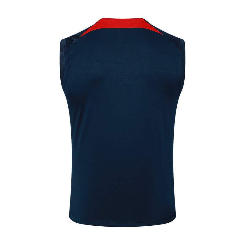 Conjunto Red Bull Leipzig Treino Camisa Regata + short 23/24 - Masculino Nike - Azul