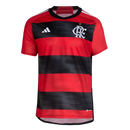 Camisa Flamengo I 23/24 Torcedor Adidas Masculina - Vermelho e Preto