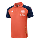 Conjunto Manchester United Treino 24/25 - Masculino Adidas - Laranja