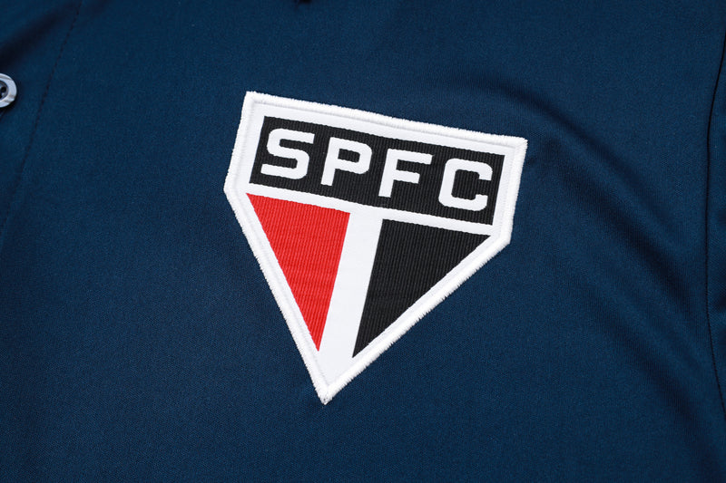 Conjunto São Paulo Polo 24/25 - Masculino New Balance - Azul