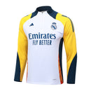 Conjunto Real Madrid Treino 24/25 - Masculino Adidas -  branca (mangas amarelas)