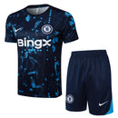 Conjunto Chelsea Treino Camisa manga curta + short 24/25 - Masculino Nike - Azul