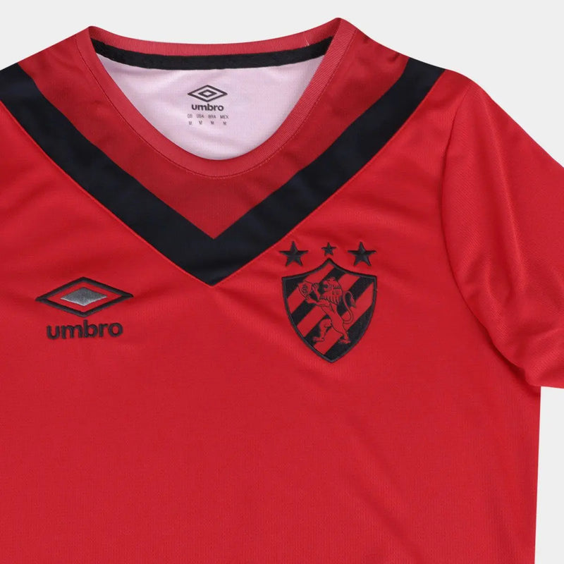 Camisa Sport Recife llI 24/25 - Torcedor Umbro Feminina - Vermelho e preto