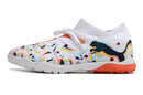 Chuteiras de futebol Puma Future X Powercat Tokyo Match TF - Branco/Laranja