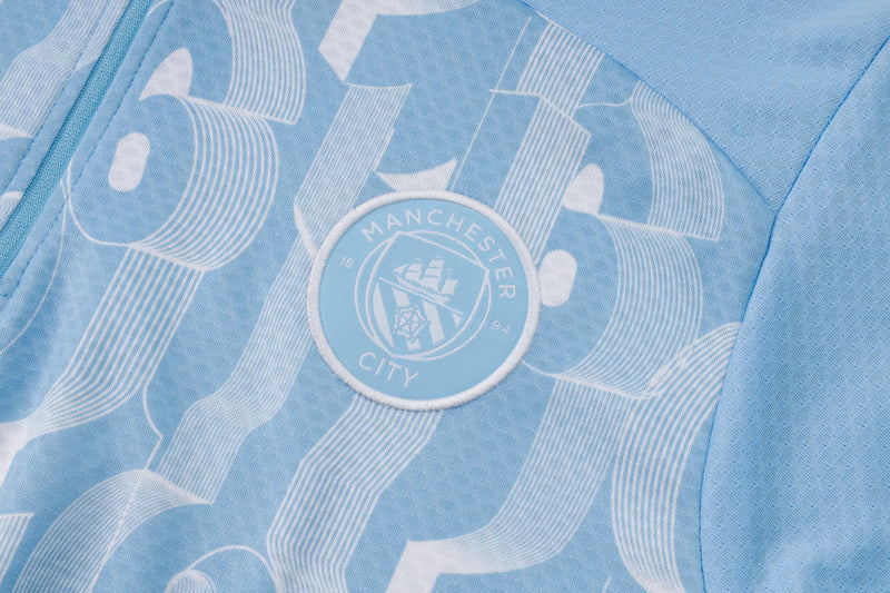 Conjunto Manchester City 24/25 - Masculino Adidas - Azul