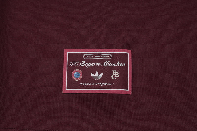 Conjunto Bayern München Treino 25/26 - Masculino adidas - Borgonha Escuro