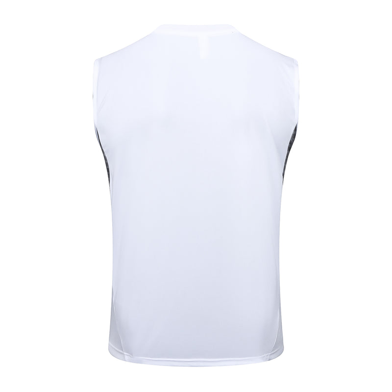 Conjunto Real Madrid Treino Camisa Regata + short 24/25 - Masculino adidas - Branco