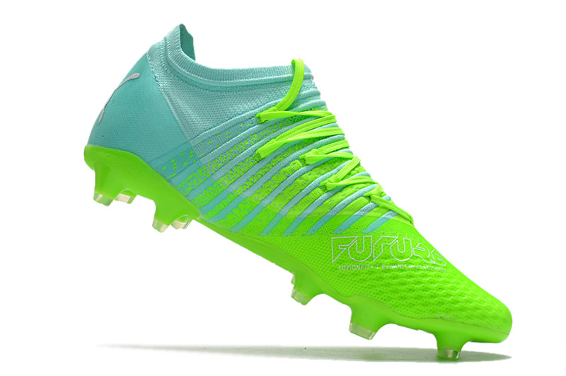Chuteira de Campo Puma Future Z 1.3 Teazer FG - Cinza/Verde