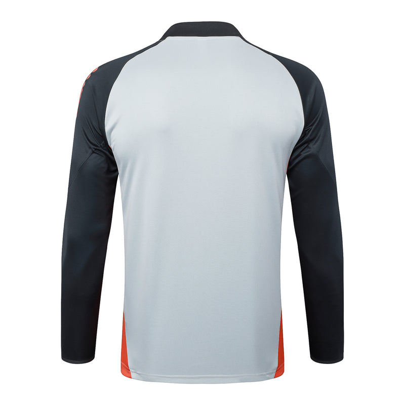 Conjunto Benfica Treino 24/25 - Masculino Adidas - Cinza Preto Laranja e Vermelho