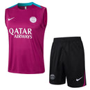 Conjunto Paris Saint-Germain Treino Camisa Regata + short 24/25 - Masculino Nike - Roxo