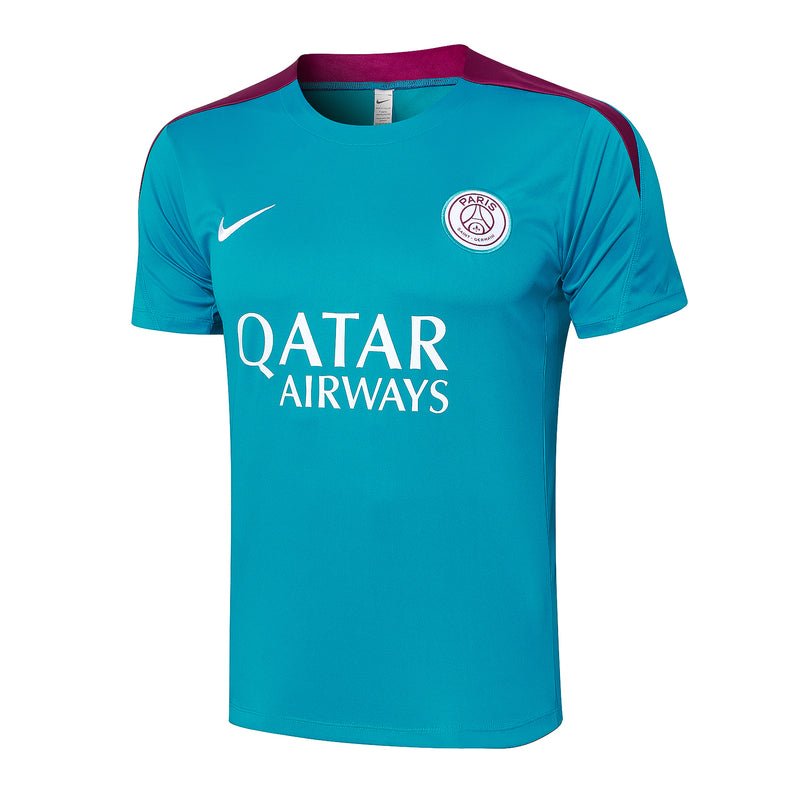Conjunto Paris Saint-Germain Treino Camisa manga curta + short 24/25 - Masculino Nike - Azul